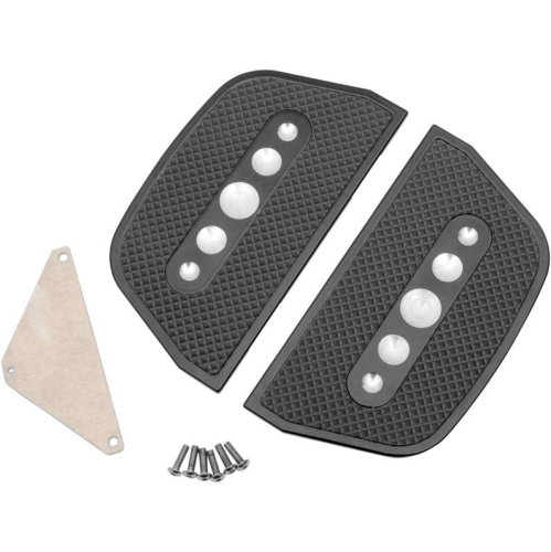 Drag Specialties - Drag Specialties Passenger Floorboard Inserts - Chrome - 1621-0307
