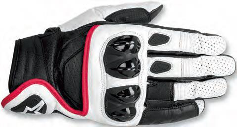 Alpinestars - Alpinestars Celer Leather Gloves - 3567014-213-XL - White/Black/Red - X-Large