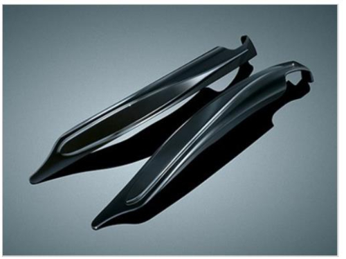 Kuryakyn - Kuryakyn Saddlebag Filler Panels (Upper Covers Only) - Black - 7222