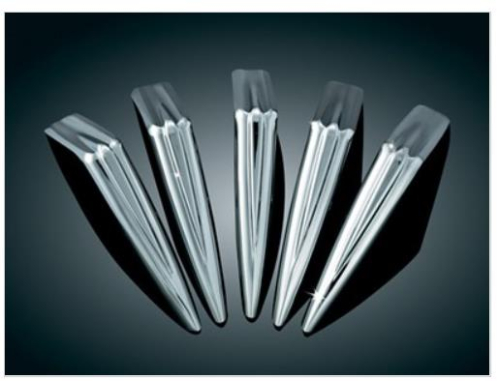 Kuryakyn - Kuryakyn Mach 2 Air Cleaner Spikes - Chrome - 9557