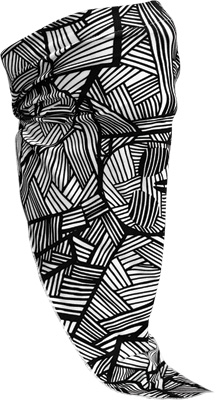 Zan Headgear - Zan Headgear 3-in-1 Headband - Microlux - BE1001 - Geometric Skulls - OSFM