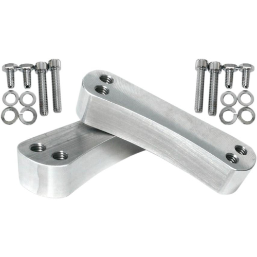 Klock Werks - Klock Werks Tire Hugger Front Fender Mounting Blocks for 21in. Fender - Raw Finish - KW05-01-4003-R