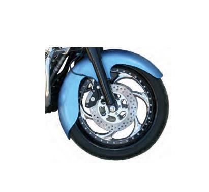 Klock Werks - Klock Werks Tire Hugger Series Jai Alai Front Fender with Mounting Blocks for 16in.-19in. Wheel - KW050101262014