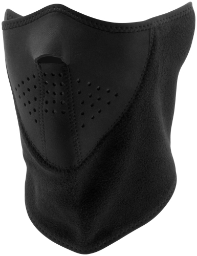 Zan Headgear - Zan Headgear Half Mask with Fleece Neck - WNFM114H3F - Black - OSFM
