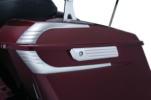 Kuryakyn - Kuryakyn Tri-Line Accents for Saddlebag Lids - Chrome - 6905