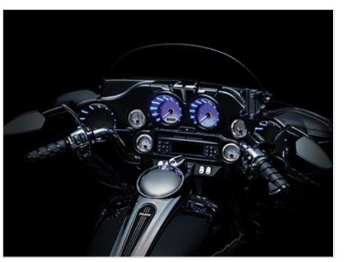 Kuryakyn - Kuryakyn LED Speaker Bezels - Gloss Black - 7286