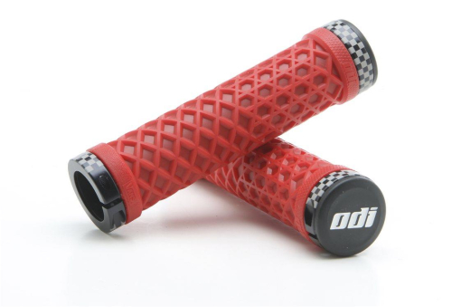 ODI - ODI Vans (No Flange) Lock-On Grips - 130mm - Red - D3OVNBR