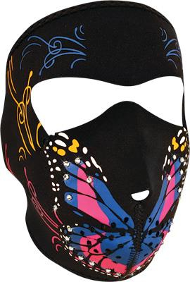 Zan Headgear - Zan Headgear Highway Honeys Womens Full Mask - WNFM041B - Butterfly - OSFM