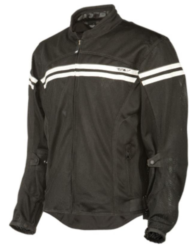 Fly Racing - Fly Racing Flux Air Mesh Jacket (2017) - #5220 477-4048~5 - Black/Cream - 2XL