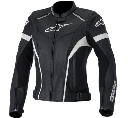 Alpinestars - Alpinestars Stella GP Plus R Leather Womens Jacket - 3110514-12-48 - Black/White - 12