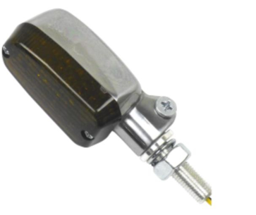 K&S Technologies - K&S Technologies Polished Aluminum Marker LED Lights - Oblong with Smoke Lens - Three Wire - 26-8303