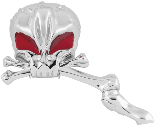 Bikers Choice - Bikers Choice Skull with Red Eyes - Chrome - 18-434