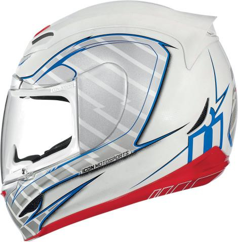 Icon - Icon Side Plate Kit for Airmada Volare Helmet - White - 0133-0739