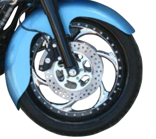 Klock Werks - Klock Werks Tire Hugger Series Front Fender for 16in./17in./18in. Wheel - Jai Alai - KW05050033
