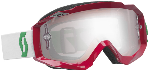 Scott USA - Scott USA Hustle Goggles - 217782-4054269 - Oxide Red/White / Silver Chrome Lens - OSFM