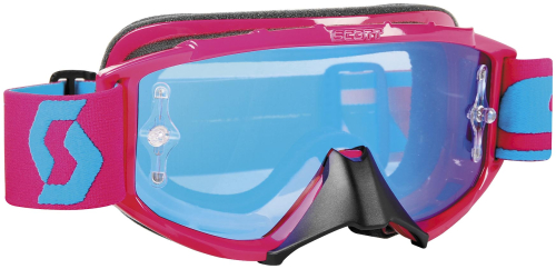 Scott USA - Scott USA 89Si Pro Youth Goggles - 219810-4053278 - Red/White / Blue Chrome Lens - OSFM
