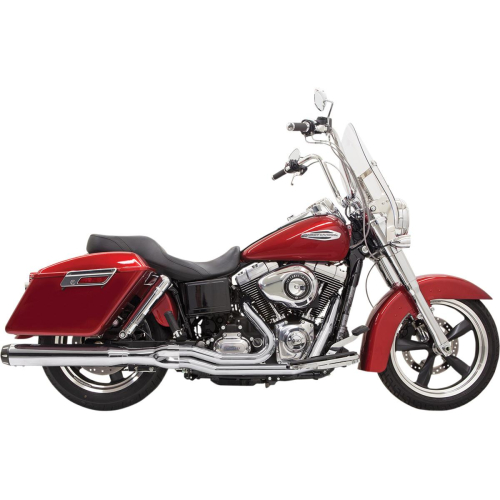 Bassani Manufacturing - Bassani Manufacturing Road Rage 2:1 Exhaust System - Chrome - Mid-Length - 6V22R