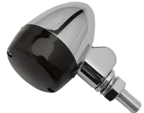 K&S Technologies - K&S Technologies Chrome Aluminum Marker LED Lights - Round #1 with Smoke Lens - Three Wire - 26-8326CM