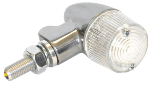 K&S Technologies - K&S Technologies Polished Aluminum Marker LED Lights - Round #2 with Clear Lens - Three Wire - 26-8334