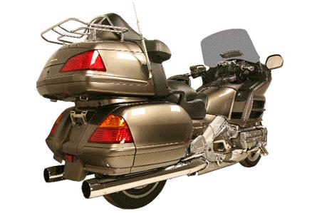 Rush Exhaust - Rush Exhaust 4in. Dual Slip-Ons - 2.50in. Baffle - Chrome - 82105-250-PKG