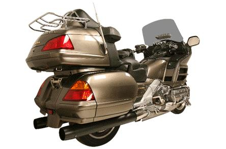 Rush Exhaust - Rush Exhaust 4in. Dual Slip-Ons - 2.50in. Baffle - Black - 82115-250-PKG
