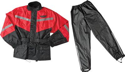 Fly Racing - Fly Racing 2-PC Rainsuit - 478-8011-7  #5692 - Black/Red - 4XL