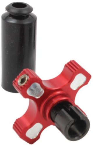 Works Connection - Works Connection Elite Perch 1-2-3 EZ Build Thumbwheel Assembly with Hot Start - Red - 16-845