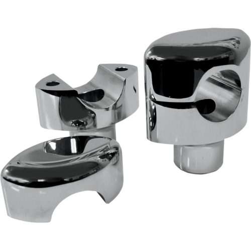 LA Choppers - LA Choppers 1-1 /4in. Handlebar Riser Kit for Paugco or DNA Springer Kits - Chrome - LA-7410-01