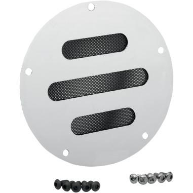 Drag Specialties - Drag Specialties Accent Style Derby Cover - Slot - Chrome - 77162B4