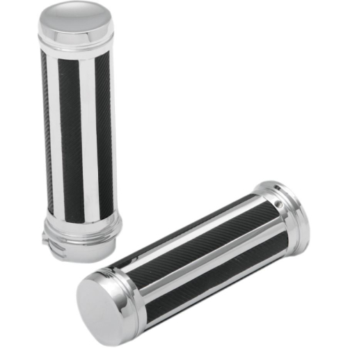 Drag Specialties - Drag Specialties Razor Grips - Chrome - H17-05B1CT