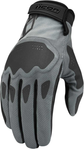 Icon - Icon Hooligan Battlescar Gloves - 3301-4120 - Gray - X-Large