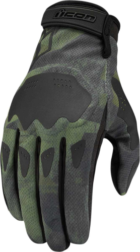 Icon - Icon Hooligan Battlescar Gloves - 3301-4128 - Green - 3XL