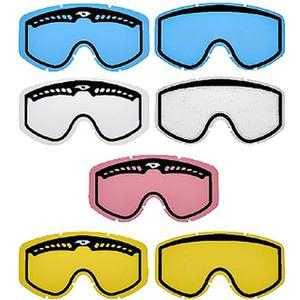 Fly Racing - Fly Racing Anti-Fog/Anti-Scratch Lexan Lens for Focus Youth Goggles - Fire Mirror/Smoke - MXG-30 LENS FIRE/SMK
