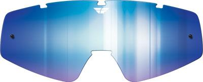 Fly Racing - Fly Racing Anti-Fog/Anti-Scratch Lexan Lens for Focus and Zone Goggles - Blue Mirror/Smoke - MXG-26 LENS BLU/SMK