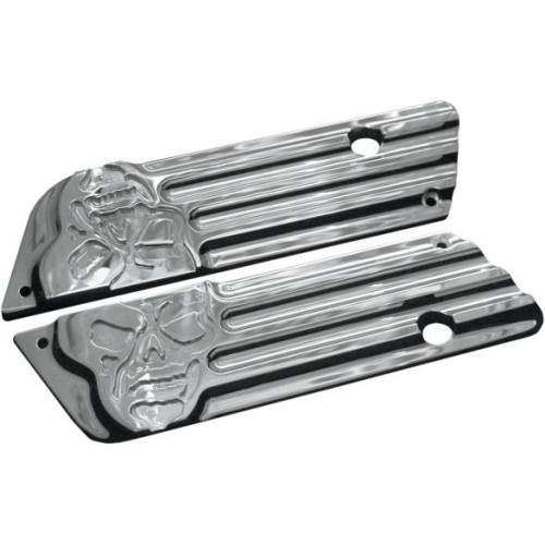 Covingtons - Covingtons Saddlebag Latch Covers - Machine Head - Chrome - C1005-C