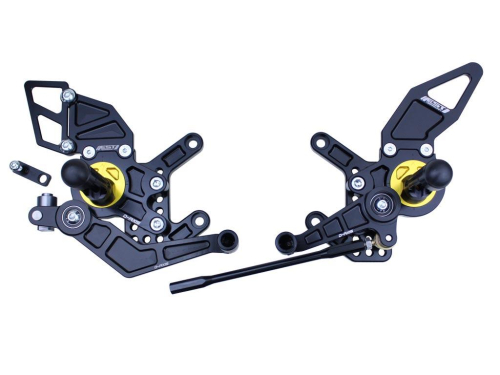 Driven Racing - Driven Racing D-Axis Rear Sets - Black - DRP-518 BK