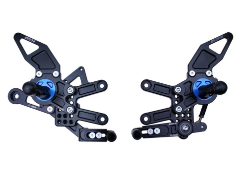 Driven Racing - Driven Racing D-Axis Rear Sets - Black - DRP-516 BK