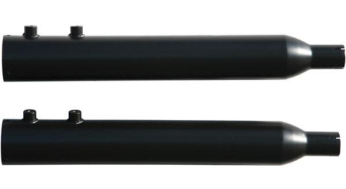 Rush Exhaust - Rush Exhaust Big Louie Slip-On Mufflers - 2.25in. Baffle - Tip Compatible - Black - 32015-225-PKG