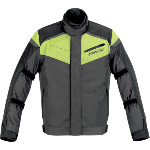 Alpinestars - Alpinestars Lucerne Drystar Jacket - 3203012-145-2XL - Anthracite/Fluorescent Yellow - 2XL