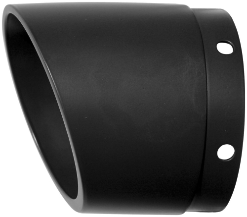 Rush Exhaust - Rush Exhaust 3.5in. Performance Muffler Tip - Tapered with Angle Cut (Multiple Mounting Options) - Black - 3514B