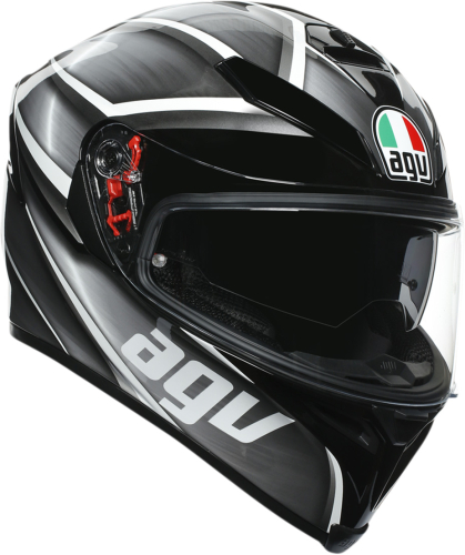 AGV - AGV K-5 S Tempest Helmet - 210041O2MY05105 - Black/Silver - Small