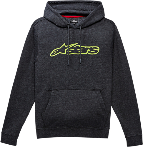 Alpinestars - Alpinestars Blaze Fleece Pullover Hoodie - 10375311318152X - Charcoal/Heather Gray/Green - 2XL