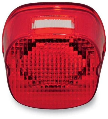 Custom Dynamics - Custom Dynamics Oval Taillight with License Plate Illumination Window - Red - GEN2-LDW-R