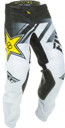 Fly Racing - Fly Racing Kinetic Mesh Rockstar Pants - 372-33428 - White/Black - 28