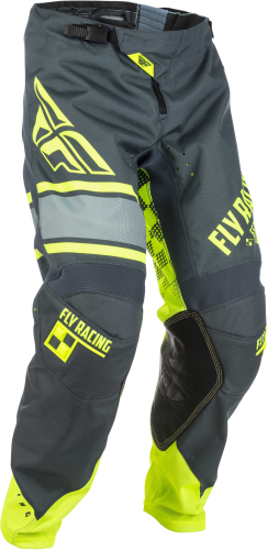 Fly Racing - Fly Racing Kinetic Era Youth Pants - 371-43924 - Gray/Hi-Viz - 24