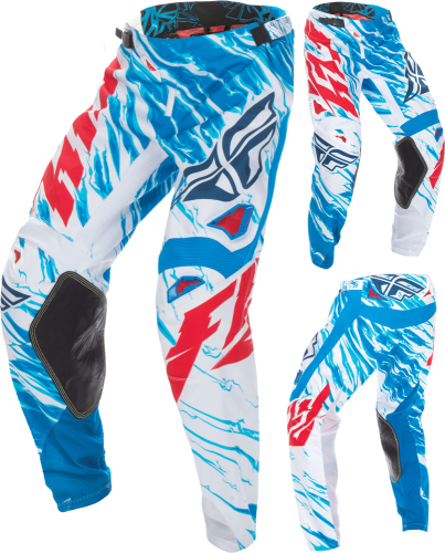 Fly Racing - Fly Racing Kinetic Relapse Pants - 370-43232 - Red/White/Blue - 32
