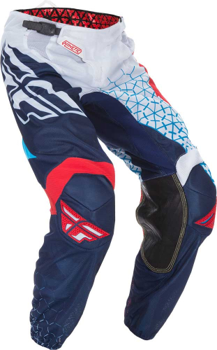 Fly Racing - Fly Racing Kinetic Trifecta Mesh Youth Pants - 370-33226 - Red/White/Blue - 26