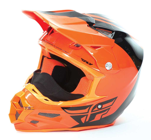 Fly Racing - Fly Racing F2 Carbon Pure Cold Weather Helmet - 73-4127S - Flo Orange/Black - Small