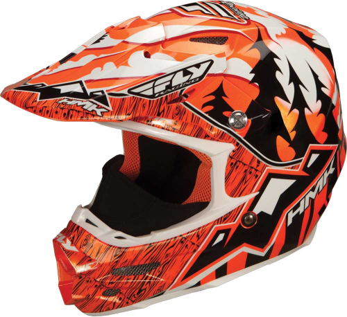 Fly Racing - Fly Racing F2 Carbon Pro Wilderness Helmet - 73-4902XS - Orange - X-Small
