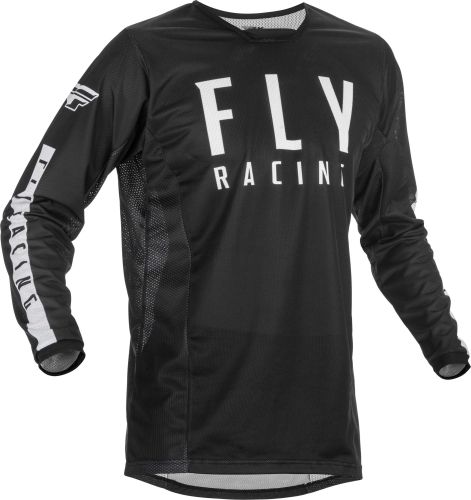 Fly Racing - Fly Racing Kinetic Mesh Youth Jersey - 375-310YL - Black/White - Large